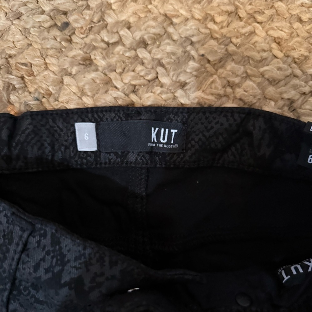 NWT Kut from the Kloth Connie High Rise Fab Ab Ankle Skinny coated Jeans sz: 6 - Picture 3 of 5